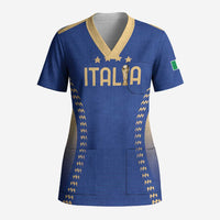 Custom Football 2026 Italia Scrub Top Forza Azzurri
