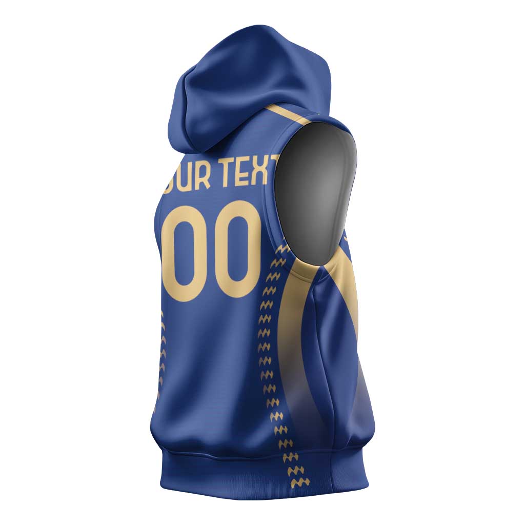 Custom Football 2026 Italia Sleeveless Hoodie Forza Azzurri