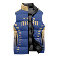 Custom Football 2026 Italia Sleeveless Puffer Jacket Forza Azzurri