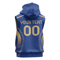 Custom Football 2026 Italia Sleeveless Zip Hoodie Forza Azzurri
