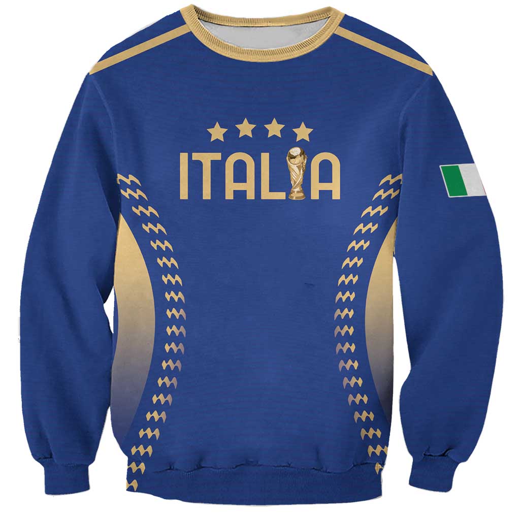 Custom Football 2026 Italia Sweatshirt Forza Azzurri