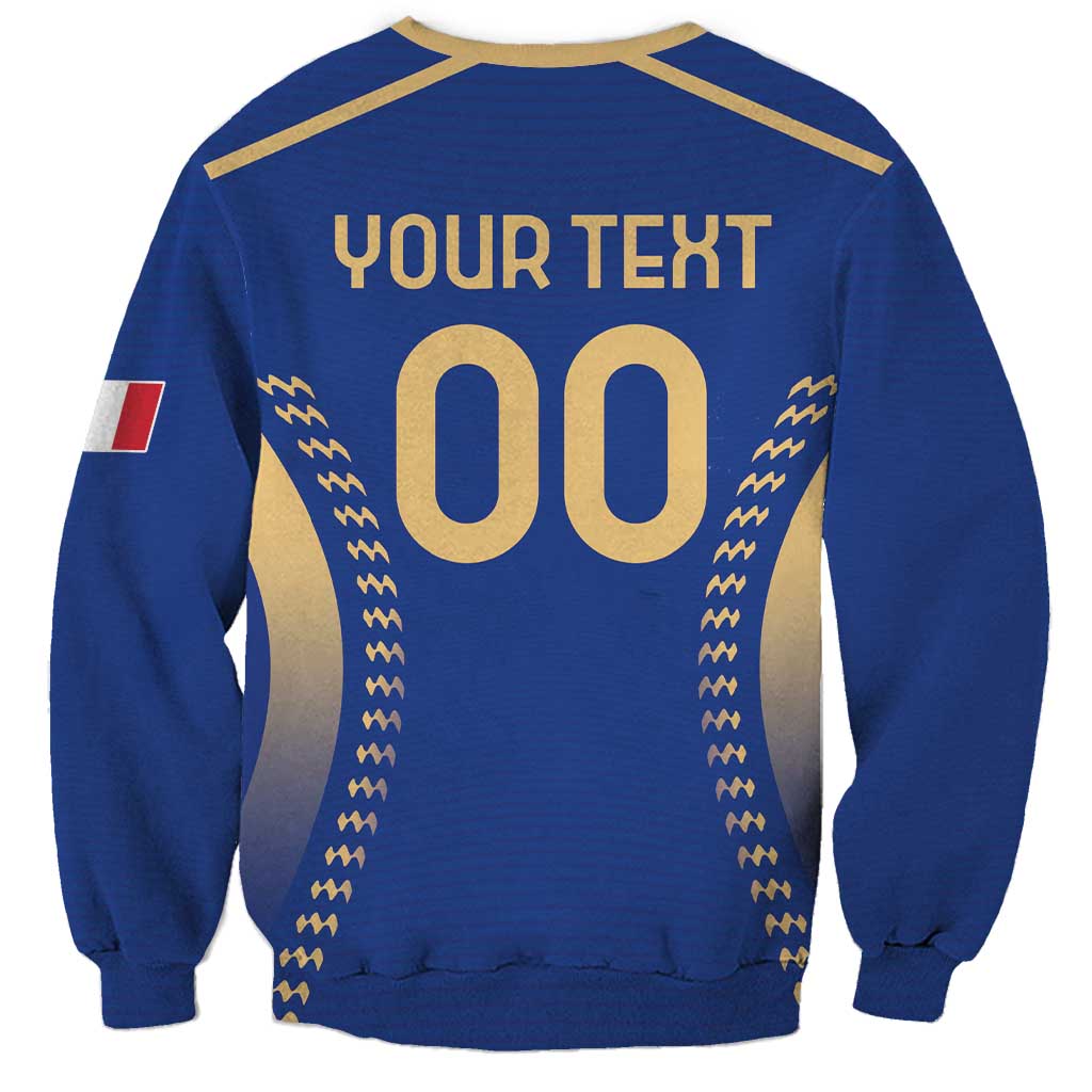 Custom Football 2026 Italia Sweatshirt Forza Azzurri