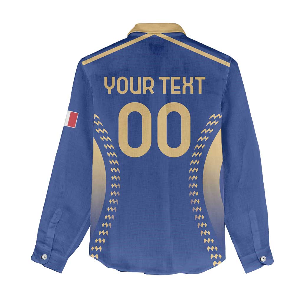 Custom Football 2026 Italia Women Casual Shirt Forza Azzurri