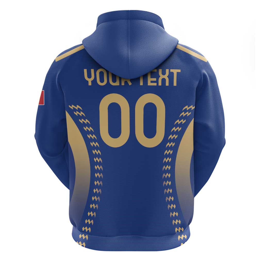 Custom Football 2026 Italia Zip Hoodie Forza Azzurri