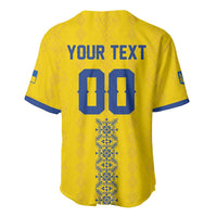 Custom Football 2026 Ukraine Baseball Jersey Slava Ukraini