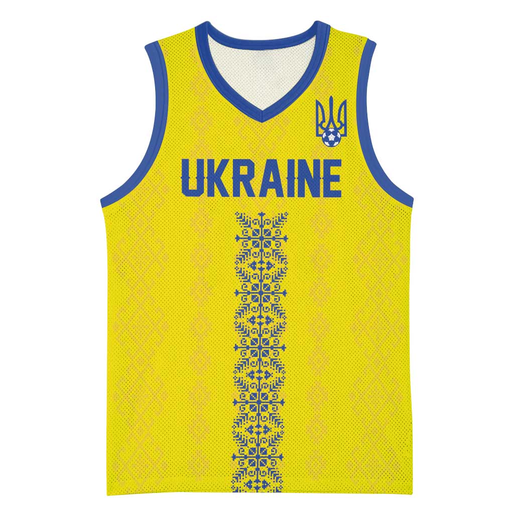 Custom Football 2026 Ukraine Basketball Jersey Slava Ukraini