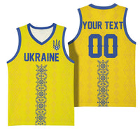 Custom Football 2026 Ukraine Basketball Jersey Slava Ukraini