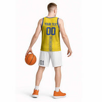 Custom Football 2026 Ukraine Basketball Jersey Slava Ukraini