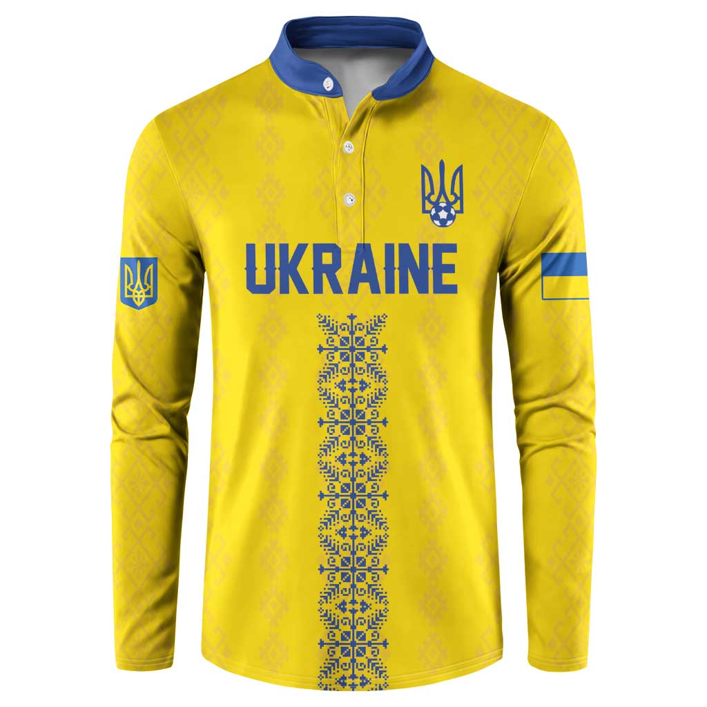 Custom Football 2026 Ukraine Button Sweatshirt Slava Ukraini