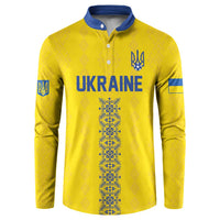 Custom Football 2026 Ukraine Button Sweatshirt Slava Ukraini