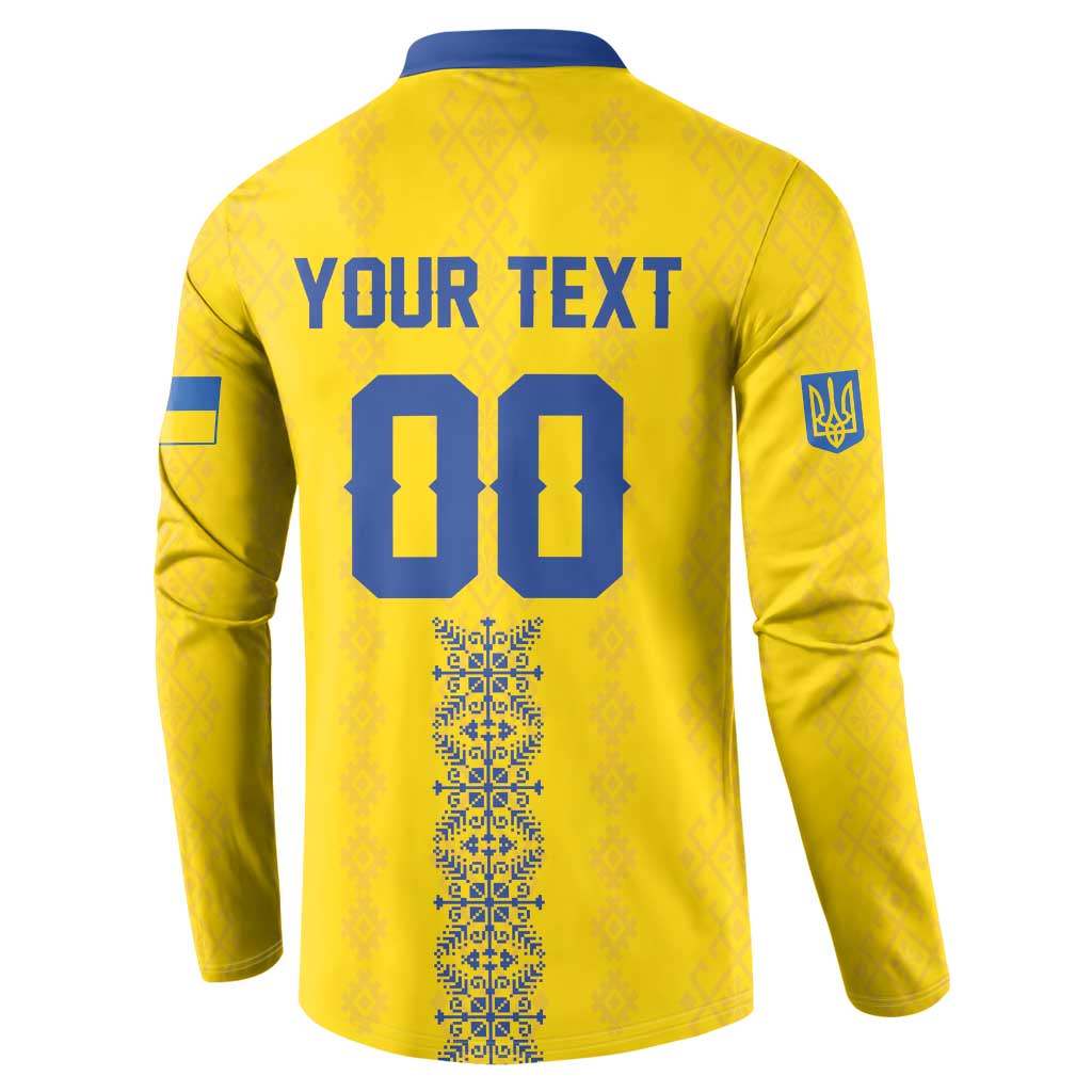 Custom Football 2026 Ukraine Button Sweatshirt Slava Ukraini