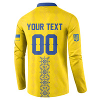 Custom Football 2026 Ukraine Button Sweatshirt Slava Ukraini