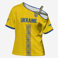 Custom Football 2026 Ukraine Cross Shoulder Shirt Slava Ukraini
