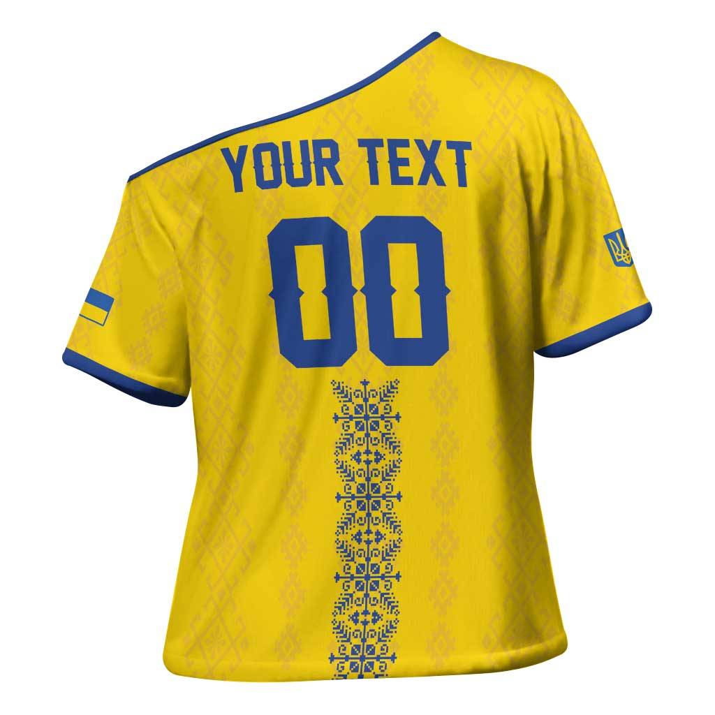 Custom Football 2026 Ukraine Cross Shoulder Shirt Slava Ukraini