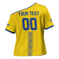 Custom Football 2026 Ukraine Cross Shoulder Shirt Slava Ukraini