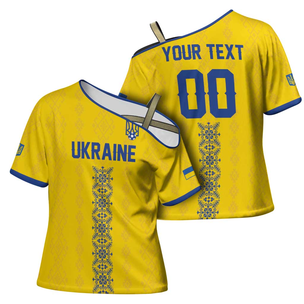 Custom Football 2026 Ukraine Cross Shoulder Shirt Slava Ukraini