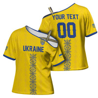 Custom Football 2026 Ukraine Cross Shoulder Shirt Slava Ukraini