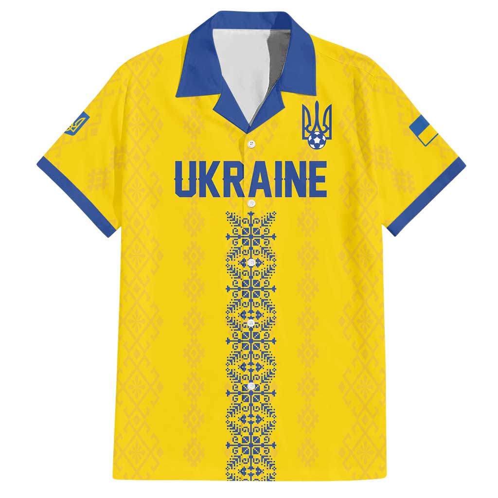 Custom Football 2026 Ukraine Hawaiian Shirt Slava Ukraini