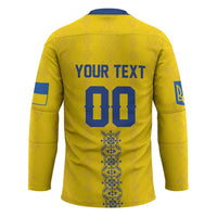 Custom Football 2026 Ukraine Hockey Jersey Slava Ukraini