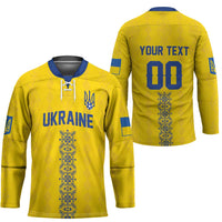 Custom Football 2026 Ukraine Hockey Jersey Slava Ukraini
