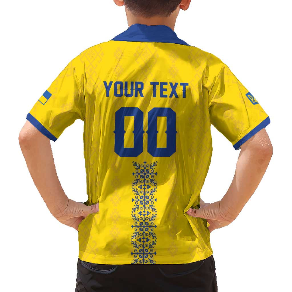 Custom Football 2026 Ukraine Kid Hawaiian Shirt Slava Ukraini