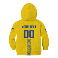 Custom Football 2026 Ukraine Kid Hoodie Slava Ukraini