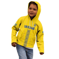 Custom Football 2026 Ukraine Kid Hoodie Slava Ukraini