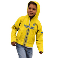 Custom Football 2026 Ukraine Kid Hoodie Slava Ukraini
