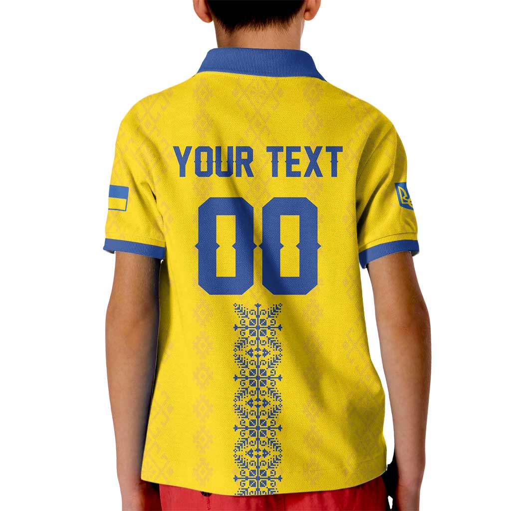 Custom Football 2026 Ukraine Kid Polo Shirt Slava Ukraini