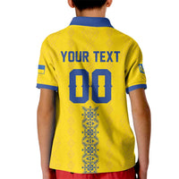 Custom Football 2026 Ukraine Kid Polo Shirt Slava Ukraini