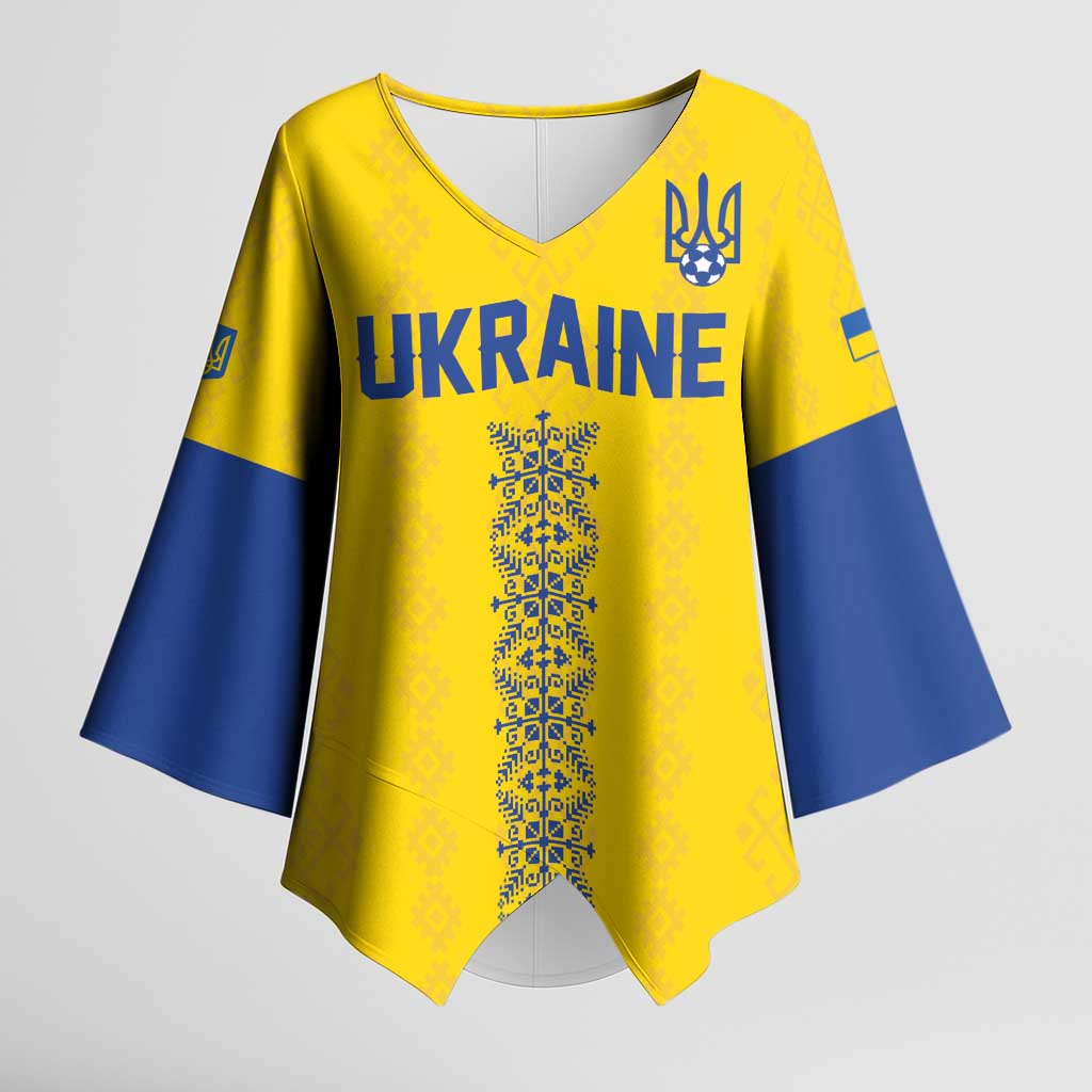 Custom Football 2026 Ukraine Kimono Sleeve Blouse Slava Ukraini