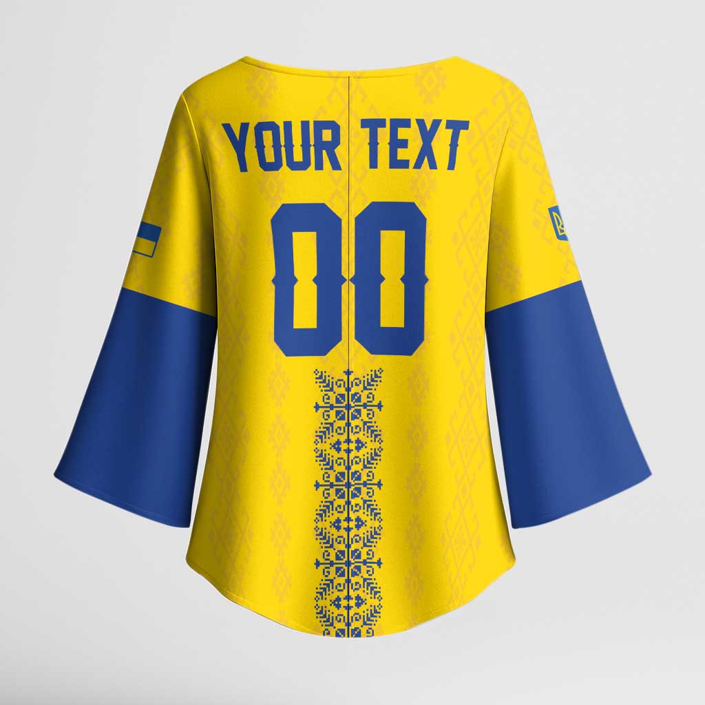 Custom Football 2026 Ukraine Kimono Sleeve Blouse Slava Ukraini