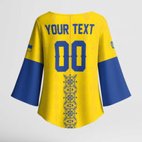 Custom Football 2026 Ukraine Kimono Sleeve Blouse Slava Ukraini