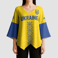 Custom Football 2026 Ukraine Kimono Sleeve Blouse Slava Ukraini
