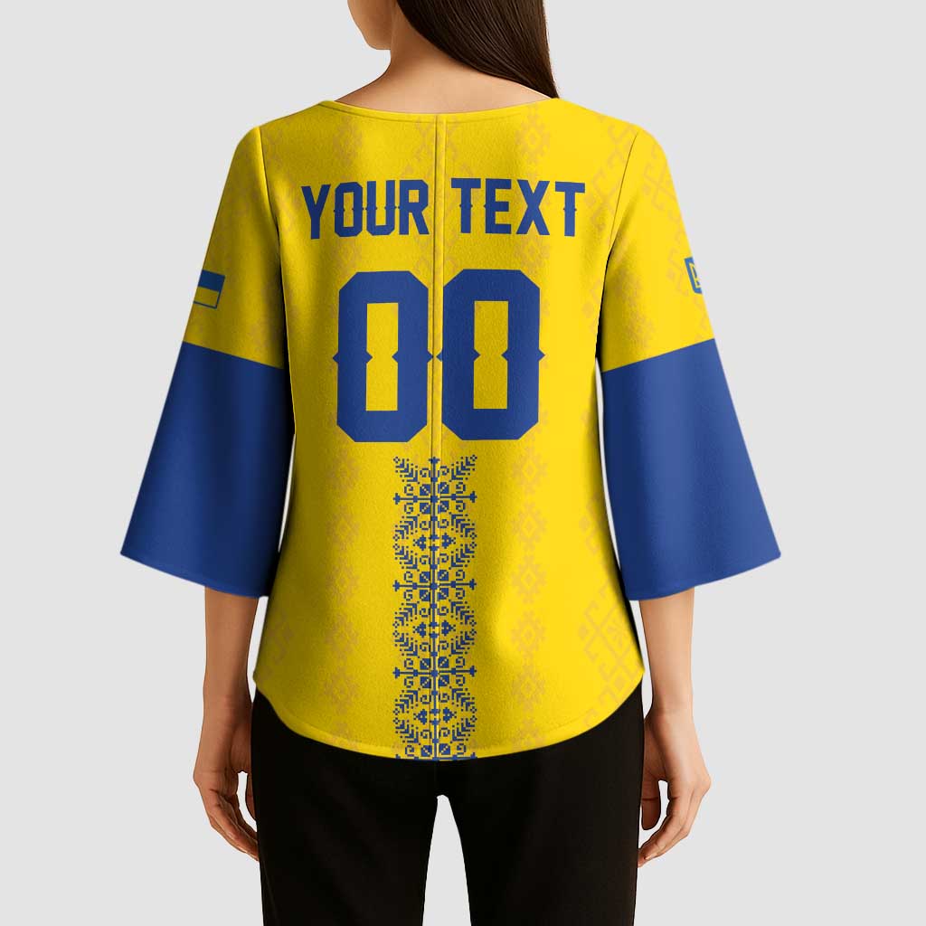 Custom Football 2026 Ukraine Kimono Sleeve Blouse Slava Ukraini