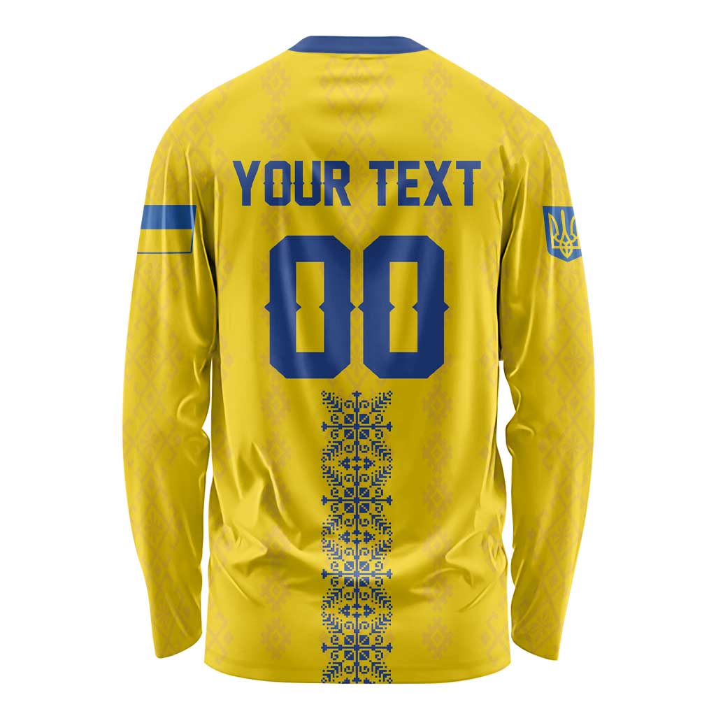 Custom Football 2026 Ukraine Long Sleeve Shirt Slava Ukraini
