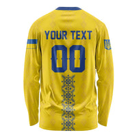 Custom Football 2026 Ukraine Long Sleeve Shirt Slava Ukraini
