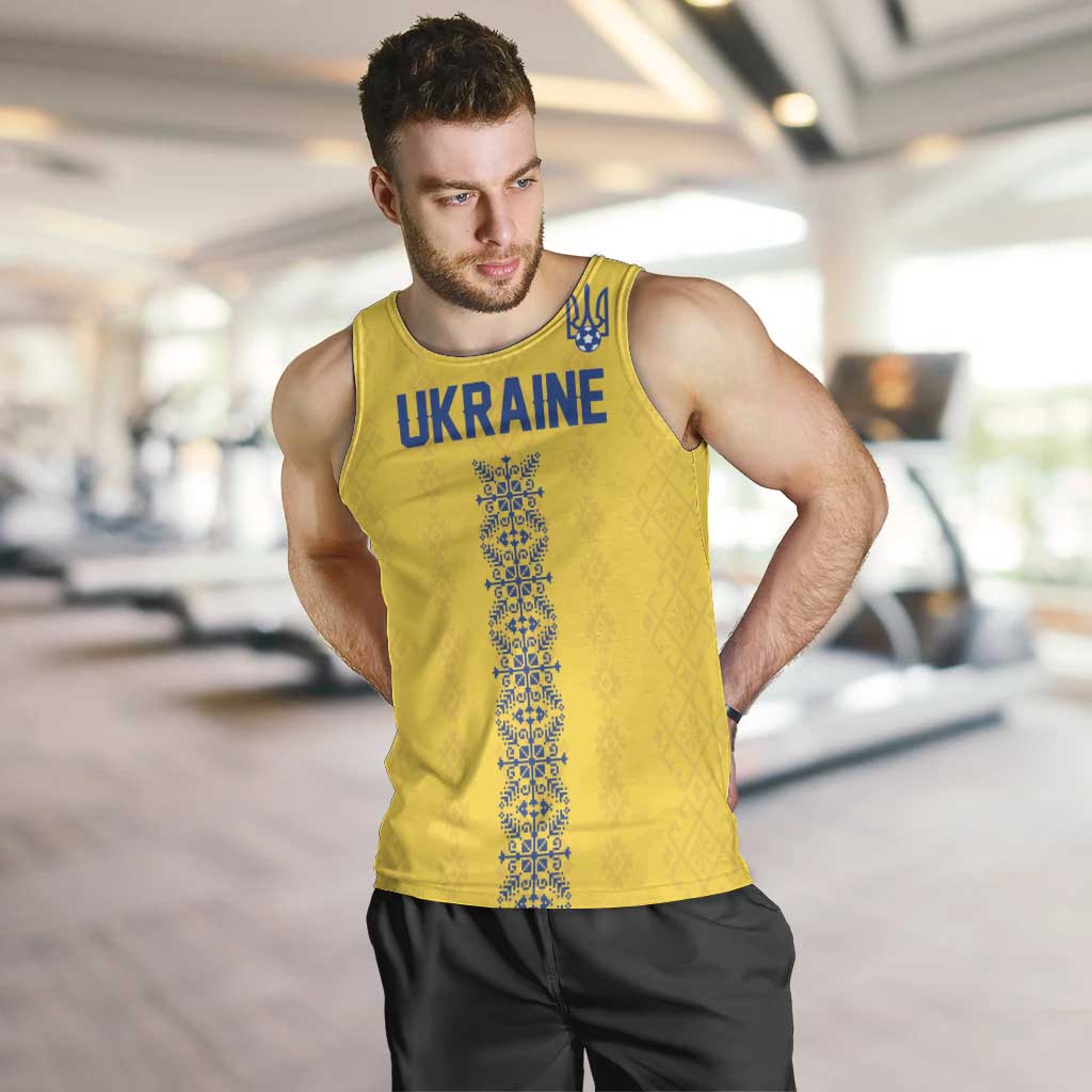 Custom Football 2026 Ukraine Men Tank Top Slava Ukraini