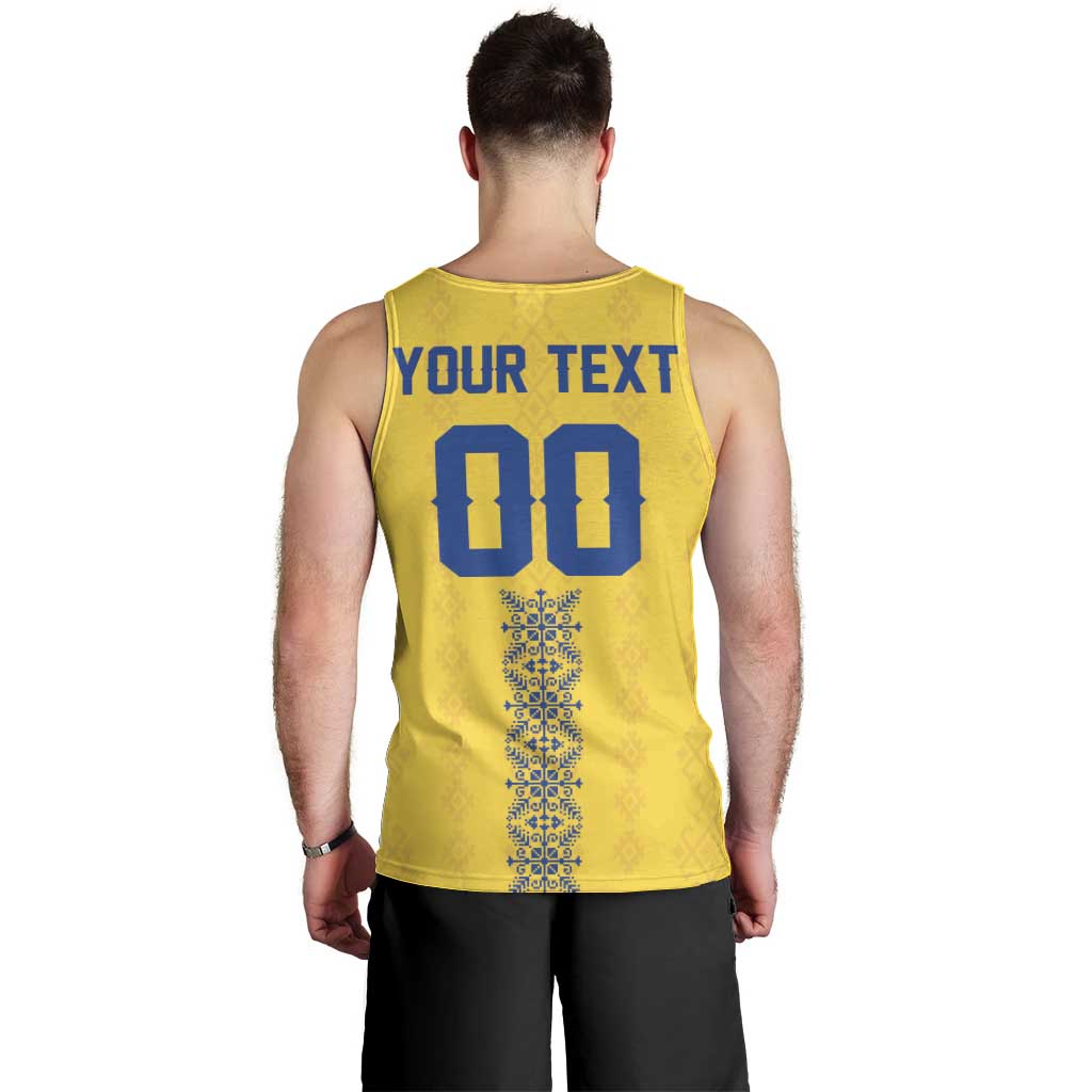 Custom Football 2026 Ukraine Men Tank Top Slava Ukraini