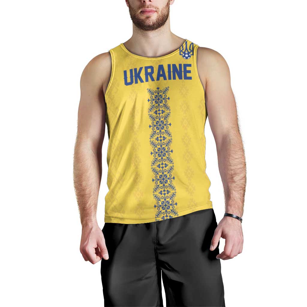 Custom Football 2026 Ukraine Men Tank Top Slava Ukraini