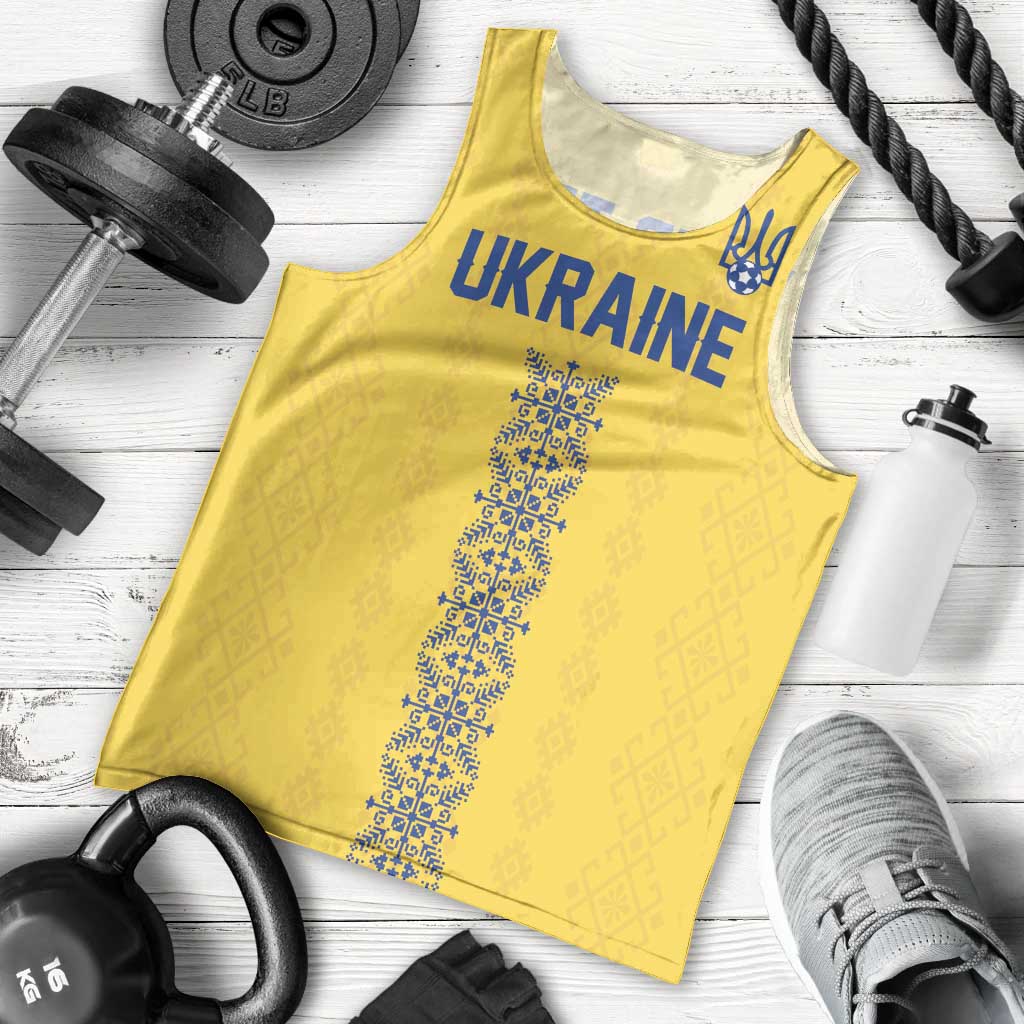 Custom Football 2026 Ukraine Men Tank Top Slava Ukraini