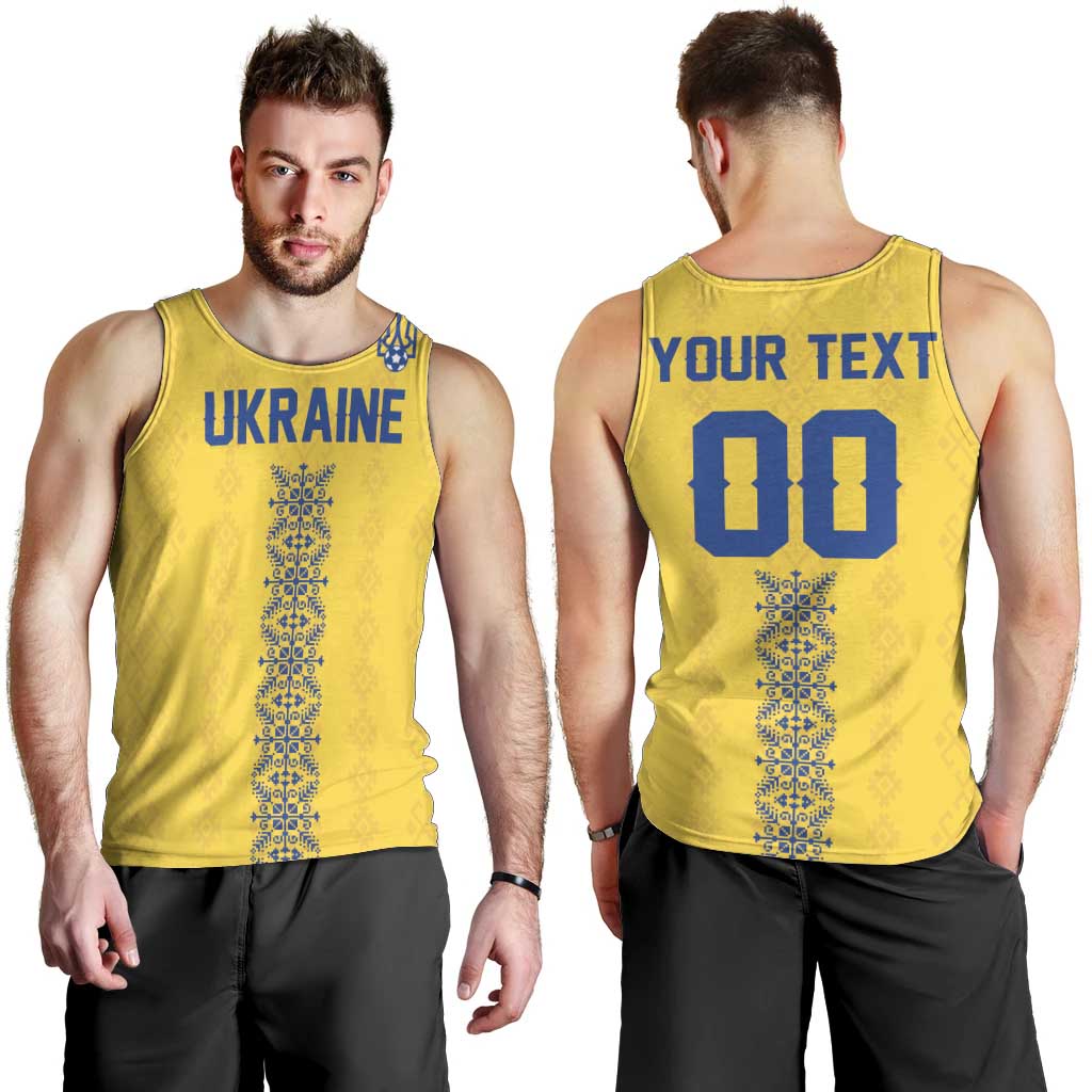 Custom Football 2026 Ukraine Men Tank Top Slava Ukraini