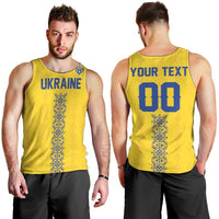 Custom Football 2026 Ukraine Men Tank Top Slava Ukraini