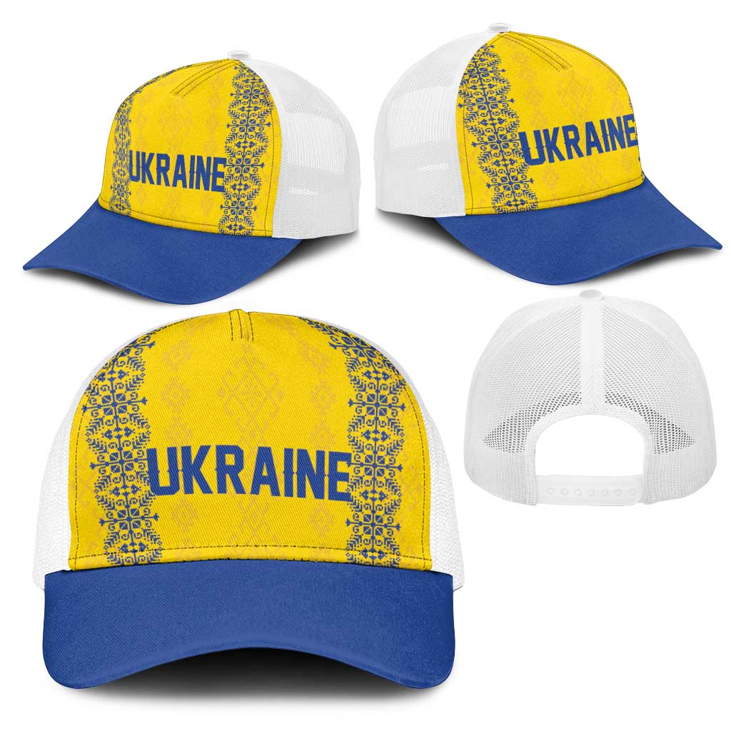Football 2026 Ukraine Mesh Trucker Cap Slava Ukraini