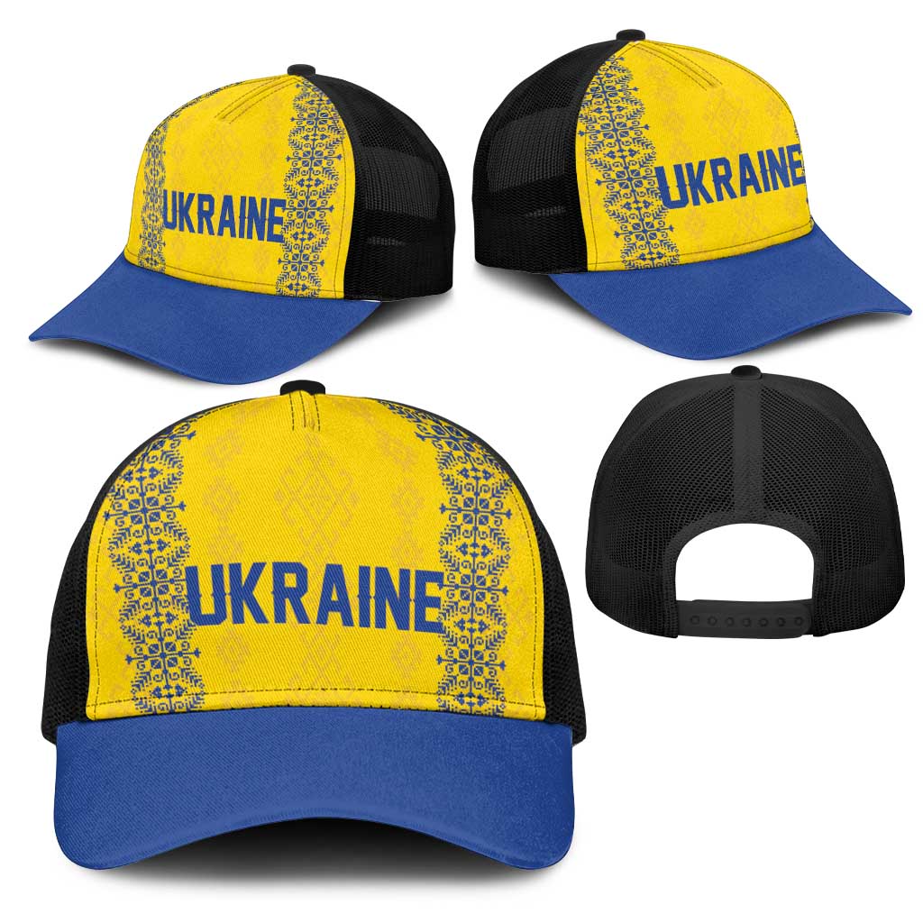 Football 2026 Ukraine Mesh Trucker Cap Slava Ukraini
