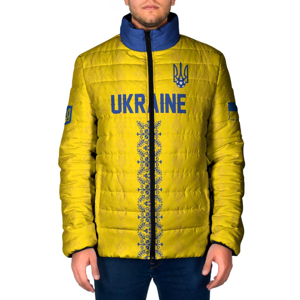 Custom Football 2026 Ukraine Padded Jacket Slava Ukraini
