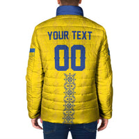 Custom Football 2026 Ukraine Padded Jacket Slava Ukraini