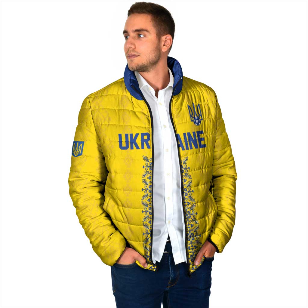 Custom Football 2026 Ukraine Padded Jacket Slava Ukraini