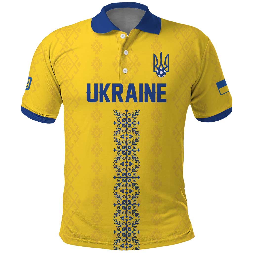 Custom Football 2026 Ukraine Polo Shirt Slava Ukraini