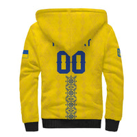 Custom Football 2026 Ukraine Sherpa Hoodie Slava Ukraini